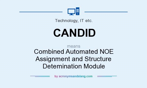 What does CANDID mean? It stands for Combined Automated NOE Assignment and Structure Detemination Module