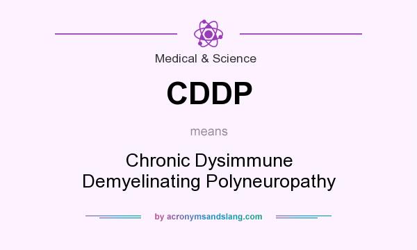 What does CDDP mean? It stands for Chronic Dysimmune Demyelinating Polyneuropathy