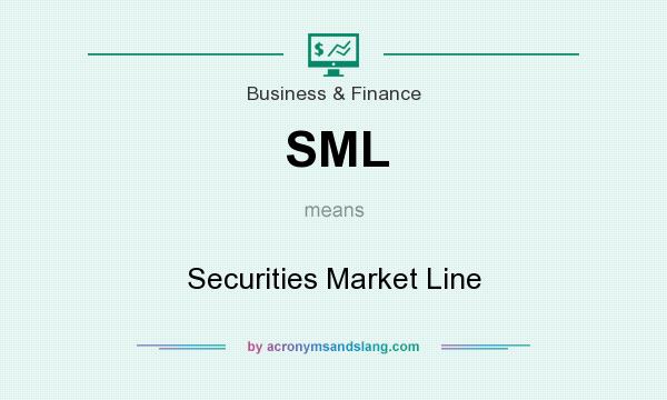 What does SML mean? It stands for Securities Market Line