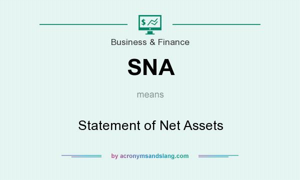What does SNA mean? It stands for Statement of Net Assets