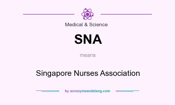 What does SNA mean? It stands for Singapore Nurses Association