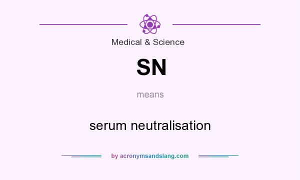 What does SN mean? It stands for serum neutralisation