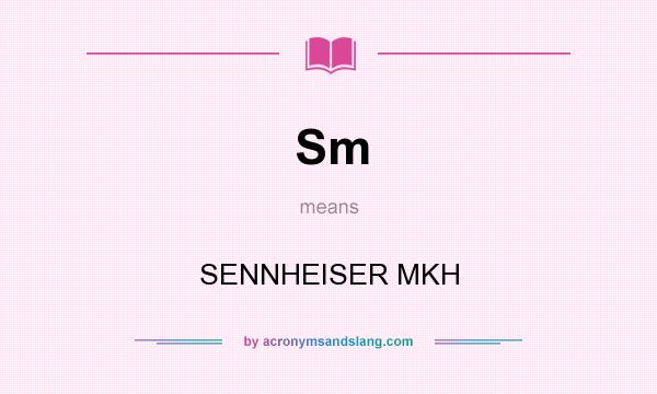 What does Sm mean? It stands for SENNHEISER MKH