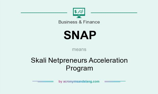 What does SNAP mean? It stands for Skali Netpreneurs Acceleration Program
