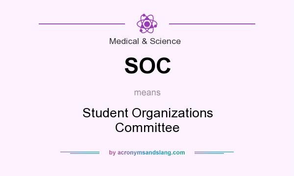 What does SOC mean? It stands for Student Organizations Committee