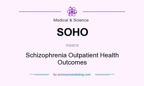 What does SOHO mean? It stands for Schizophrenia Outpatient Health Outcomes