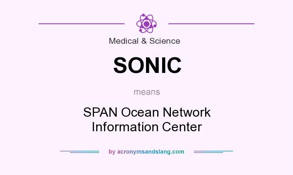 What does SONIC mean? It stands for SPAN Ocean Network Information Center