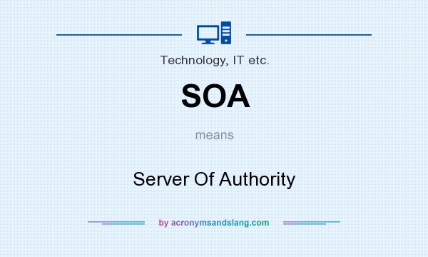 What does SOA mean? It stands for Server Of Authority