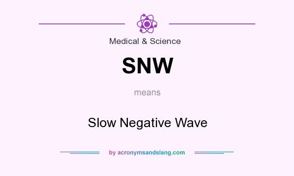 What does SNW mean? It stands for Slow Negative Wave
