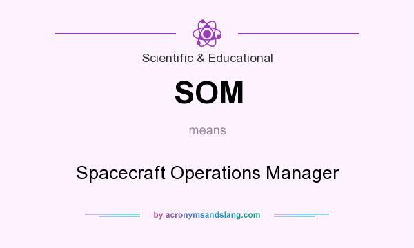 What does SOM mean? It stands for Spacecraft Operations Manager