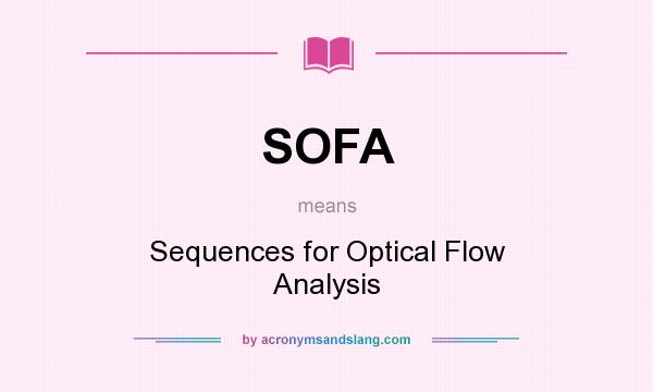 What does SOFA mean? It stands for Sequences for Optical Flow Analysis