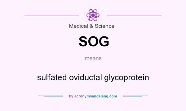 What does SOG mean? It stands for sulfated oviductal glycoprotein