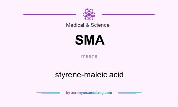 What does SMA mean? It stands for styrene-maleic acid