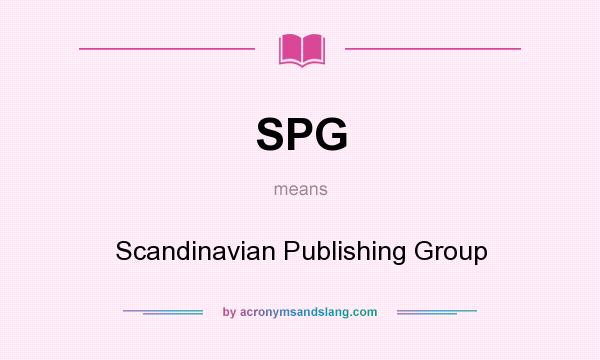 What does SPG mean? It stands for Scandinavian Publishing Group