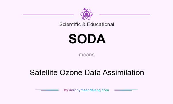 What does SODA mean? It stands for Satellite Ozone Data Assimilation