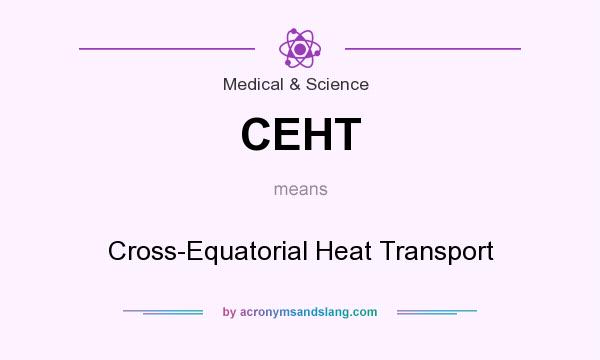 What does CEHT mean? It stands for Cross-Equatorial Heat Transport