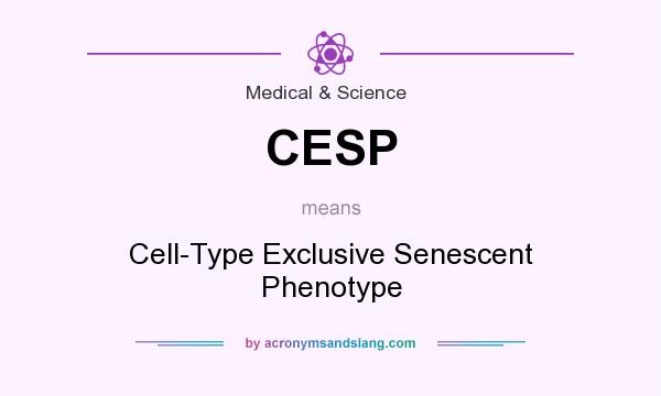 What does CESP mean? It stands for Cell-Type Exclusive Senescent Phenotype