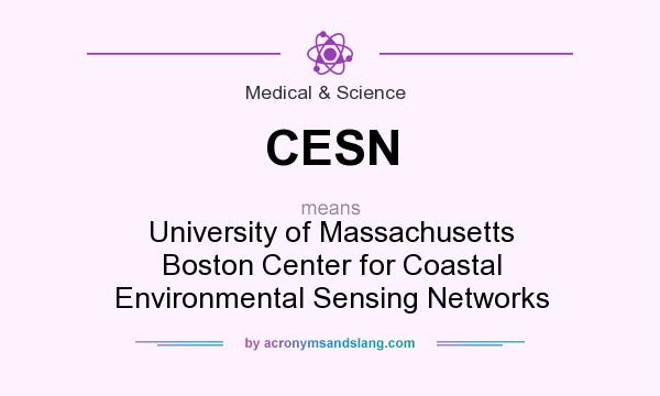 What does CESN mean? It stands for University of Massachusetts Boston Center for Coastal Environmental Sensing Networks