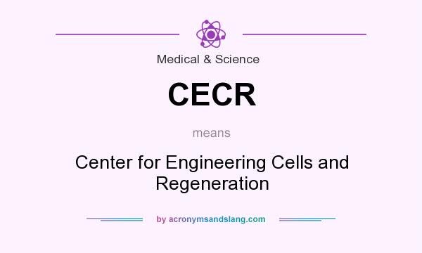 What does CECR mean? It stands for Center for Engineering Cells and Regeneration