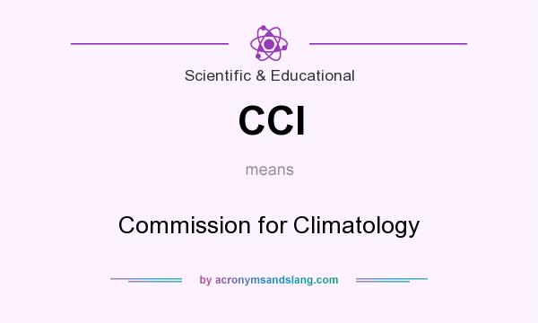 What does CCl mean? It stands for Commission for Climatology