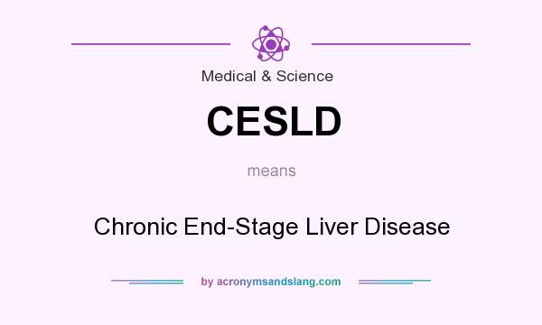 What does CESLD mean? It stands for Chronic End-Stage Liver Disease