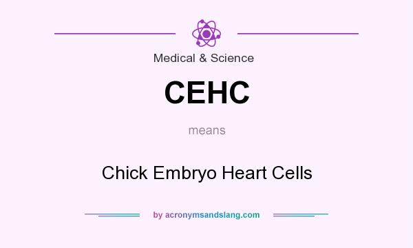 What does CEHC mean? It stands for Chick Embryo Heart Cells