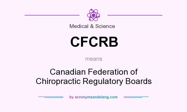 What does CFCRB mean? It stands for Canadian Federation of Chiropractic Regulatory Boards