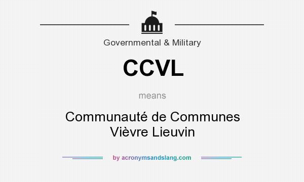 What does CCVL mean? It stands for Communauté de Communes Vièvre Lieuvin