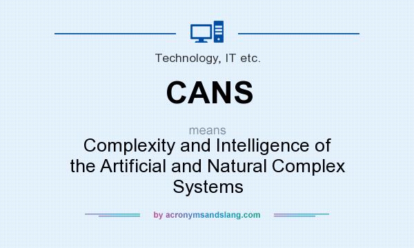 What does CANS mean? It stands for Complexity and Intelligence of the Artificial and Natural Complex Systems