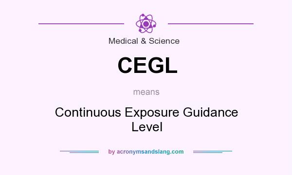 What does CEGL mean? It stands for Continuous Exposure Guidance Level