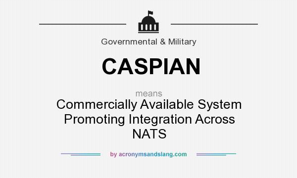 What does CASPIAN mean? It stands for Commercially Available System Promoting Integration Across NATS