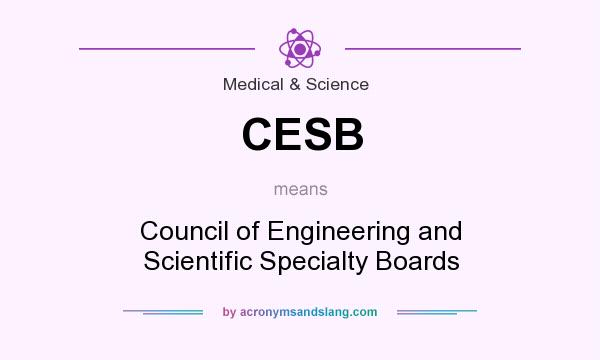 What does CESB mean? It stands for Council of Engineering and Scientific Specialty Boards
