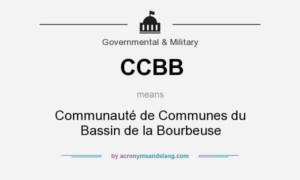 What does CCBB mean? It stands for Communauté de Communes du Bassin de la Bourbeuse