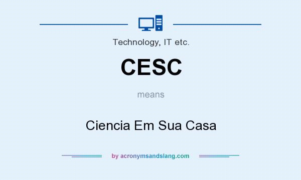 What does CESC mean? It stands for Ciencia Em Sua Casa