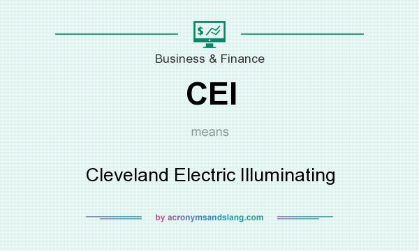 What does CEI mean? It stands for Cleveland Electric Illuminating