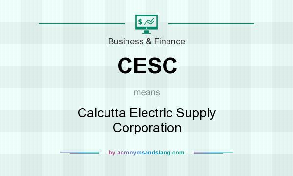 What does CESC mean? It stands for Calcutta Electric Supply Corporation