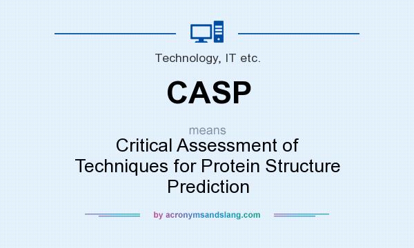What does CASP mean? It stands for Critical Assessment of Techniques for Protein Structure Prediction