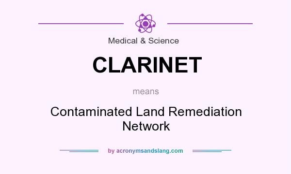 What does CLARINET mean? It stands for Contaminated Land Remediation Network