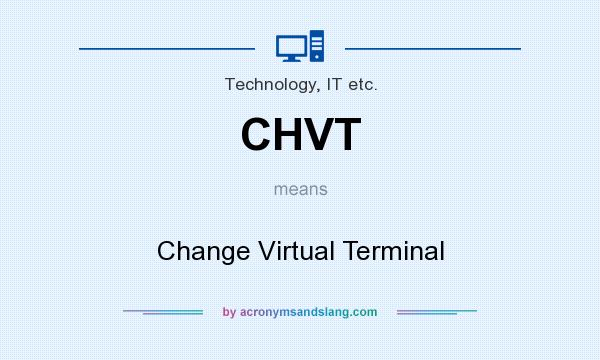 What does CHVT mean? It stands for Change Virtual Terminal
