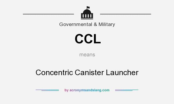 What does CCL mean? It stands for Concentric Canister Launcher