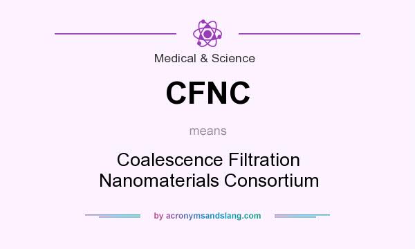 What does CFNC mean? It stands for Coalescence Filtration Nanomaterials Consortium