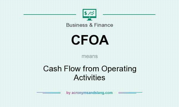 What does CFOA mean? It stands for Cash Flow from Operating Activities