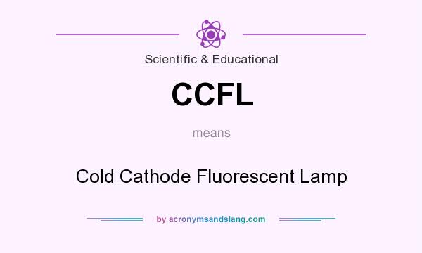 What does CCFL mean? It stands for Cold Cathode Fluorescent Lamp