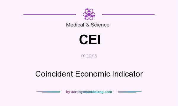 What does CEI mean? It stands for Coincident Economic Indicator