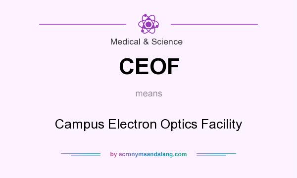 What does CEOF mean? It stands for Campus Electron Optics Facility
