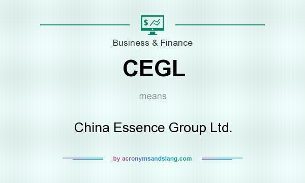 What does CEGL mean? It stands for China Essence Group Ltd.