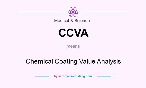 What does CCVA mean? It stands for Chemical Coating Value Analysis