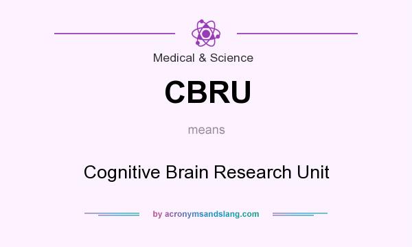 What does CBRU mean? It stands for Cognitive Brain Research Unit