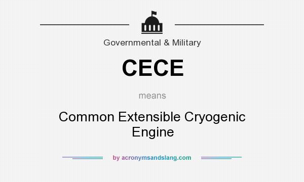 What does CECE mean? It stands for Common Extensible Cryogenic Engine