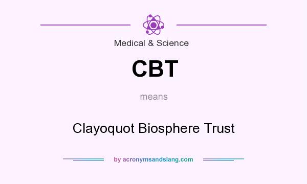What does CBT mean? It stands for Clayoquot Biosphere Trust